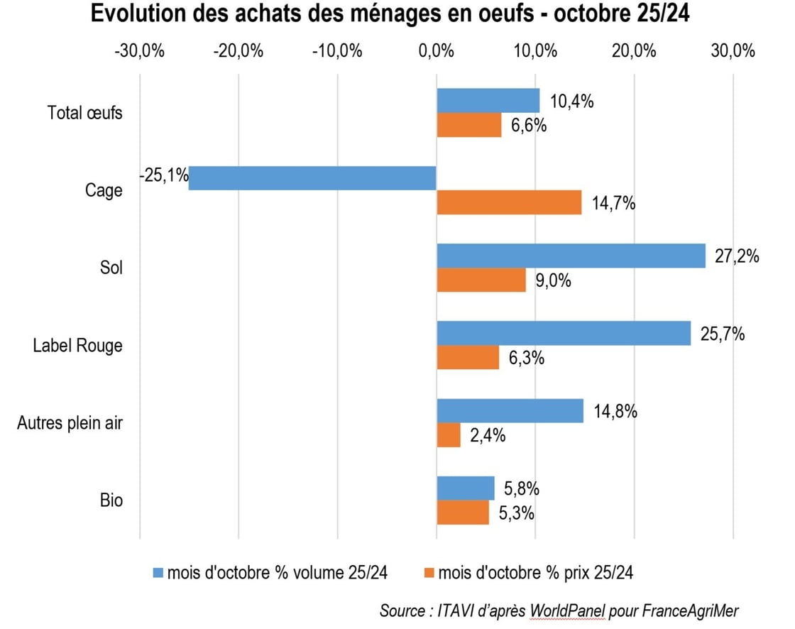 Kantar oeufs octobre 2025